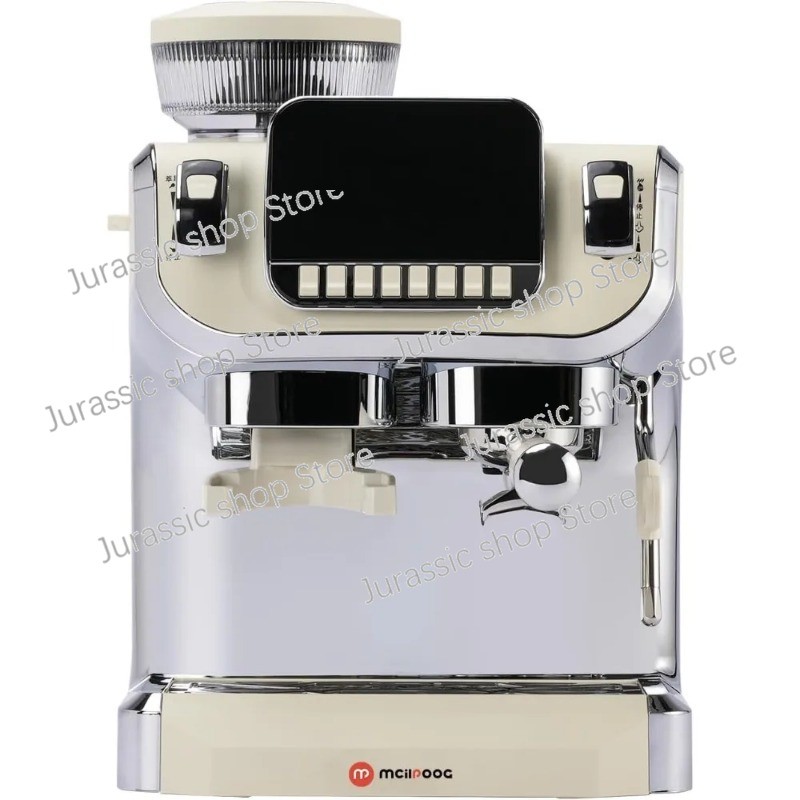 Mcilpoog Espresso Machine with Milk Frother，Semi Automatic Coffee Machine with Grinder,（TC520）