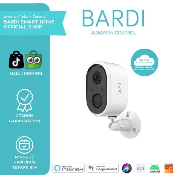 BARDI CCTV With Battery Smart Outdoor / Indoor IP Camera (IP65) IP Camera Keamanan dengan Baterai