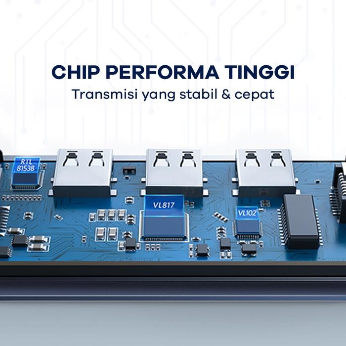 USB Hub Type C 4in1 JETE X3 Conveter - Konverter USB Hub Garansi Resmi