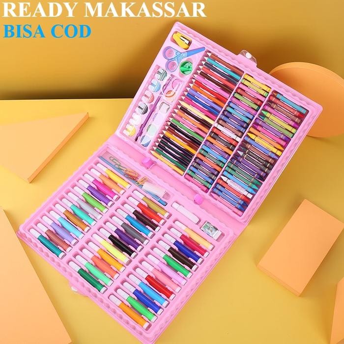 COD- ART SET 150 PENSIL WARNA CRAYON / KRAYON SET / ALAT MELUKIS / PERALATAN MELUKIS / PENSIL WARNA