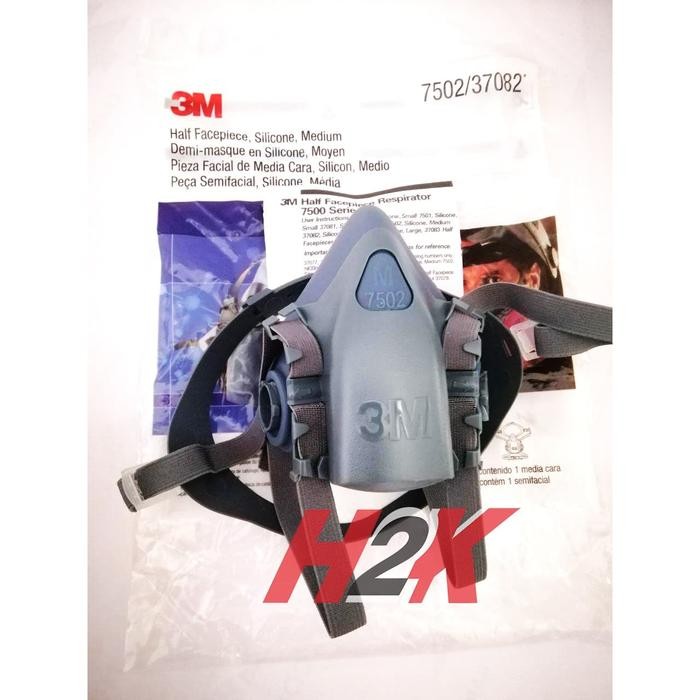 KJB Masker Dual Respirator 3M 7502