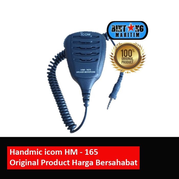 HAND MIC ICOM HM-165 ORIGINAL FOR ICOM IC M25 IC M34 IC M36 IC M37