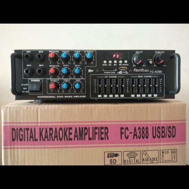Menarik Amplifier Firstclass Fc-A388 / Fc A 388 Bluetooth Usb Original Terlariss 