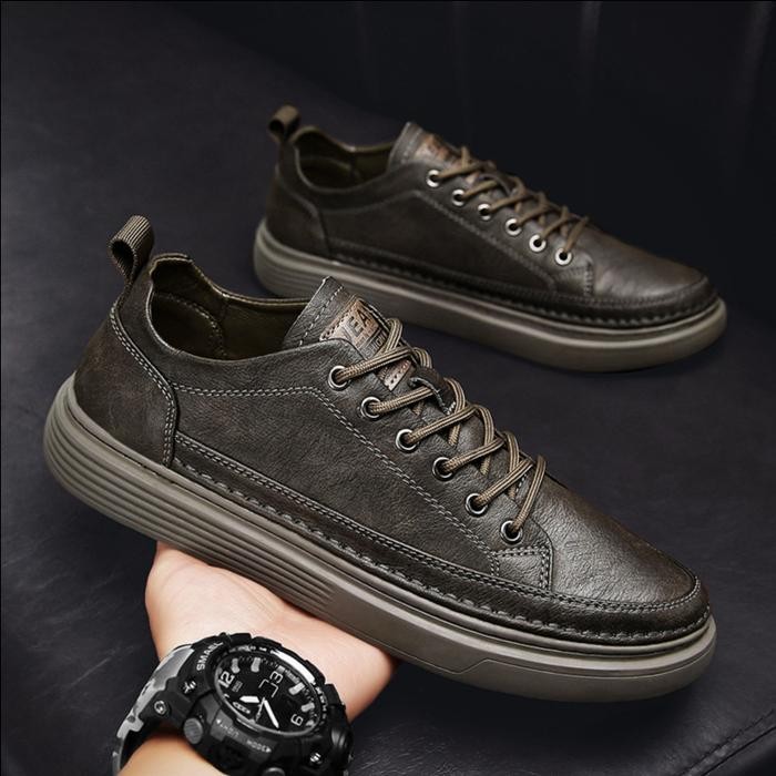 Sepatu Kulit Import Pria Cowok Formal Kulit Fashion Pria Casual Awet Tbk