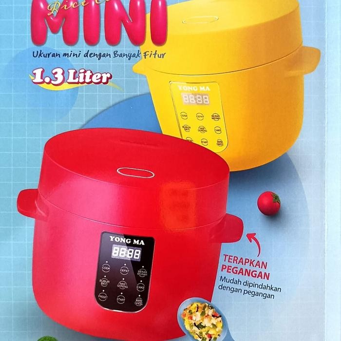 YONGMA : RICE COOKER MAGIC COM MINI DIGITAL 1,3 LT YONG MA SMC 8055