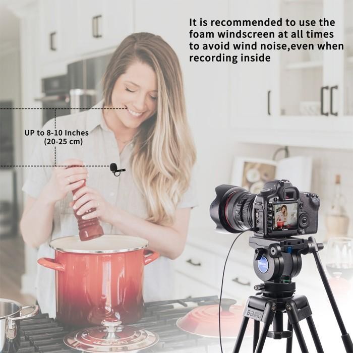 imjf- Boya Lavalier Microfone By-M1/By-Mm1 Series Mikrofon Omnidirection Kabel Untuk