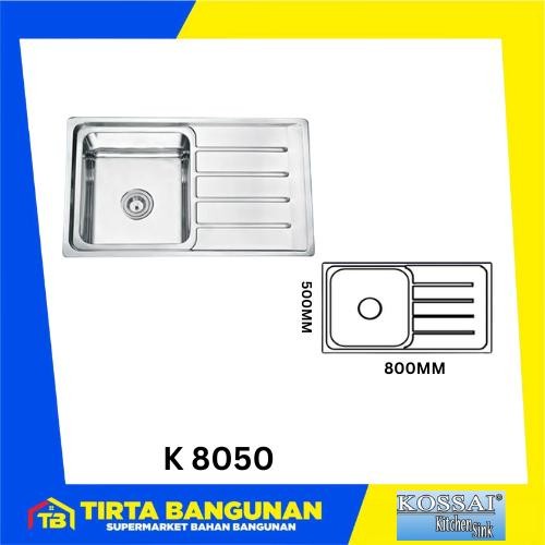KOSSAI KITCHEN SINK K-8050 80X50X20 CM / BAK CUCI PIRING