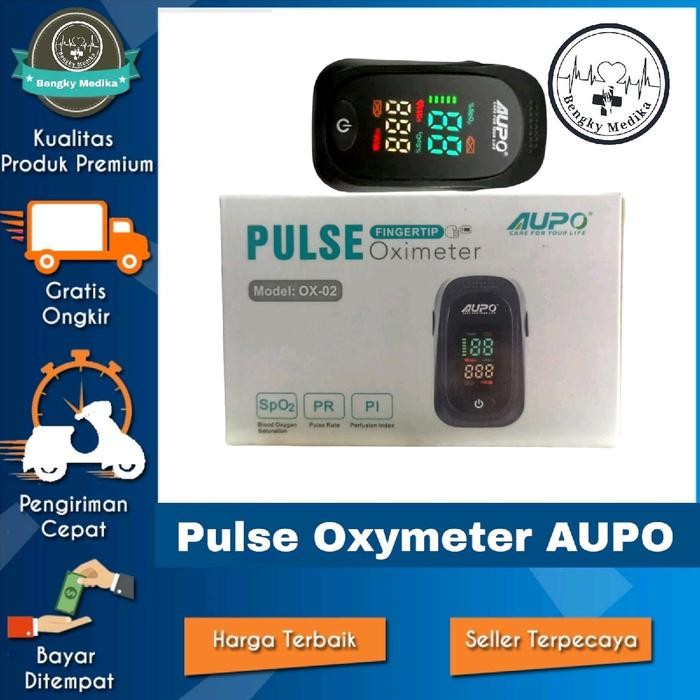 Ready Pulse Oxymeter AUPO Finger Pulse Oxymeter Saturasi Oksigen