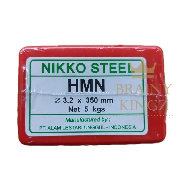 Nikko Steel HMN Kawat Las Mangan 3.2mm Ketahanan FRIKSI & ABRASIF Tinggi untuk Rail Track & Roll