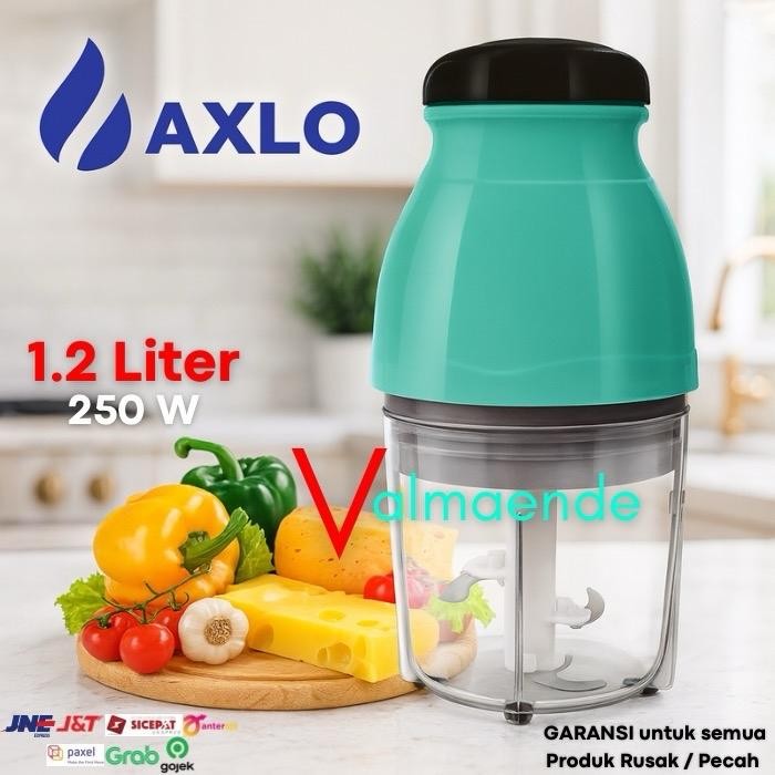 Blender Daging Chopper Listrik 4 Mata Pisau Stainless Steel Sus 304 Blender Kapsul Axlo 977