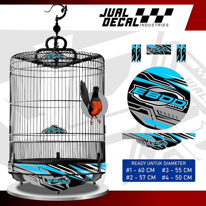 ASLI Stiker Tebok Murai EBOD Decal Sangkar Burung READY STOCK