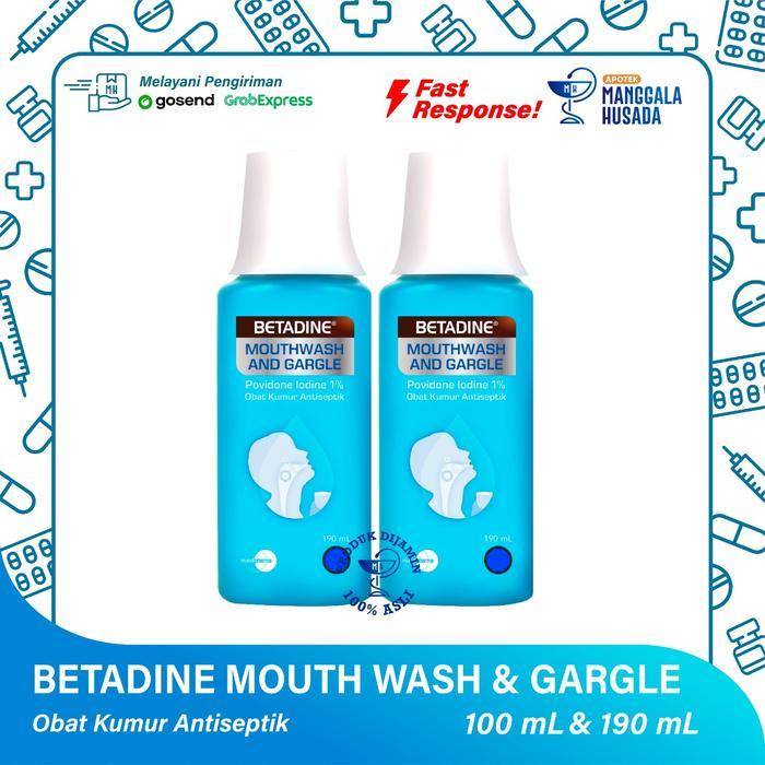 Obat Kumur Antiseptik Povidone Iodine 1% 100 ml