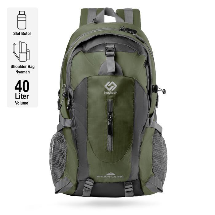 Eiger - Tas Ransel Gunung Borneo Backpack Carrier Hiking Camping Outdoor 40L Tas Travelling Tas