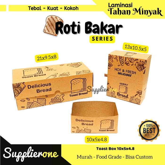 Toast Box Isi 50/ Toast Tray / Dus Roti Bakar / Kemasan Roti Bakar