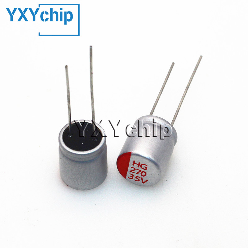 4PCS/Lot 270UF 35V 270 VHC DIP-2 10x12.5mm 5.5x16mm Solid State Motherboard Capacitor
