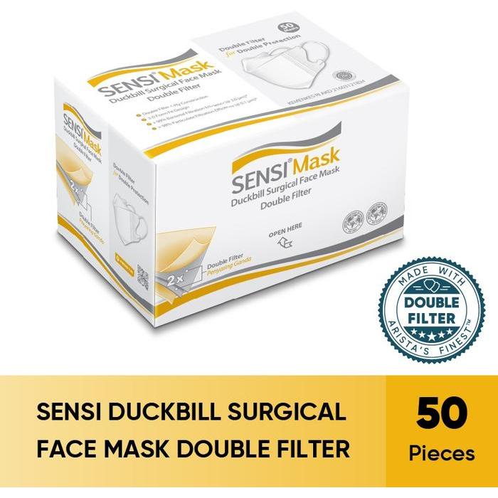 SENSI DUCKBILL FACE MASK 50 PCS