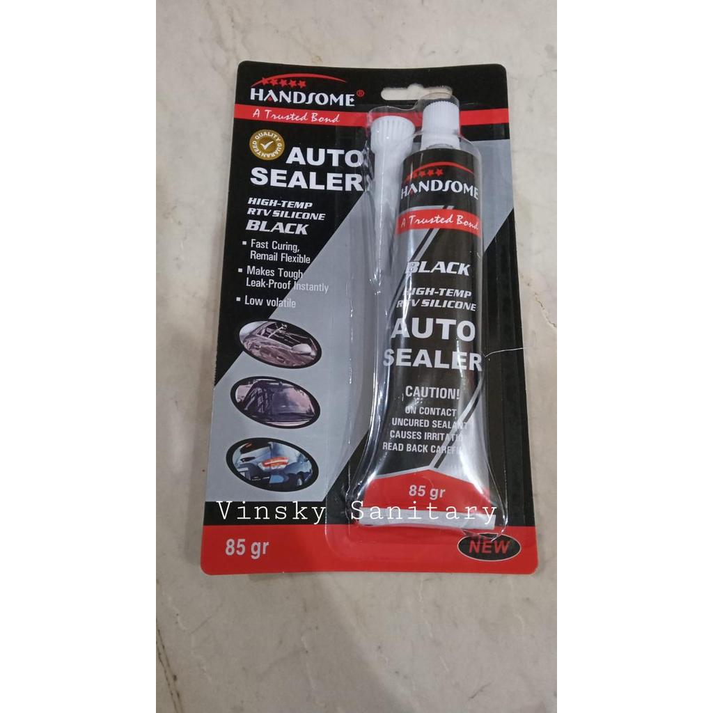 LEM AUTO SEALER HITAM / LEM SILICONE HITAM/LEM BEMPER KACA MOBIL BESAR