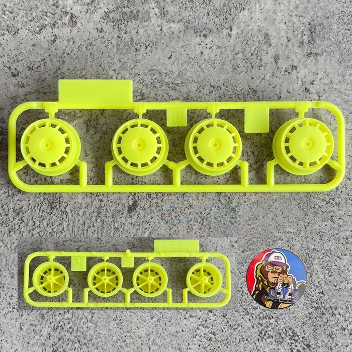 Velg Medium Dish Kuning Fluorescent - Original Tamiya