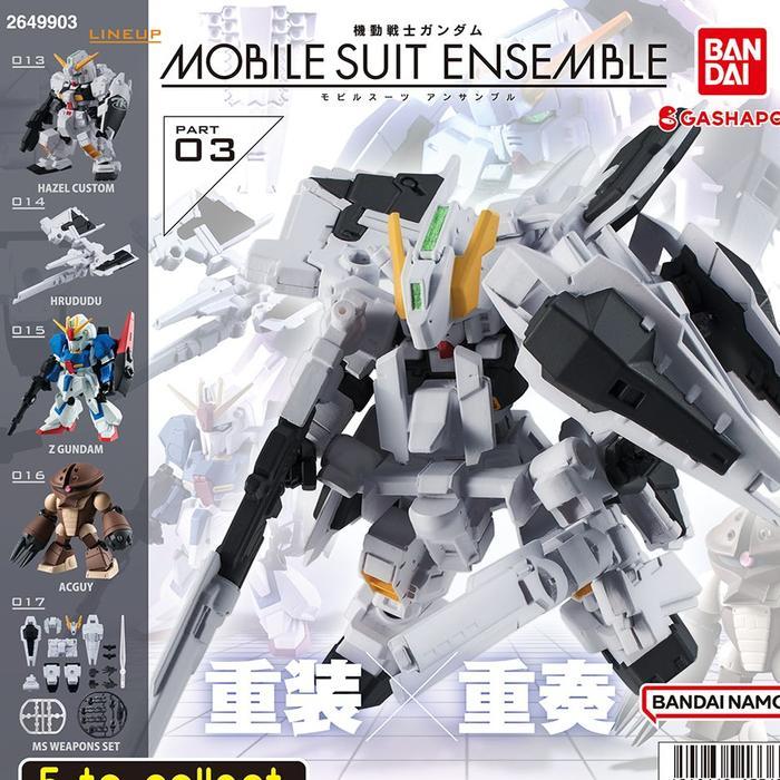 HOT SALE GACHA GASHAPON BANDAI GUNDAM MOBILE SUIT ENSEMBLE 03 - ACC G PART GUNDAM HAZEL TERMURAH