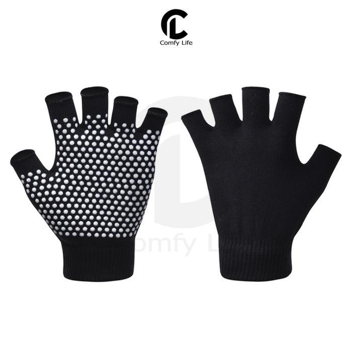 Sarung Tangan Yoga / Barre / Ballet / Pilates / Senam / Gym Glove - Black
