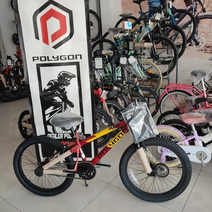 BMX POLYGON TRAVIS 20" Colour Red and Grey - Merah