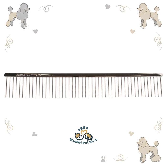 Chris Christensen 9 inch Coarse Poodle Style Buttercomb - Sisir Bulu Anjing Poodle