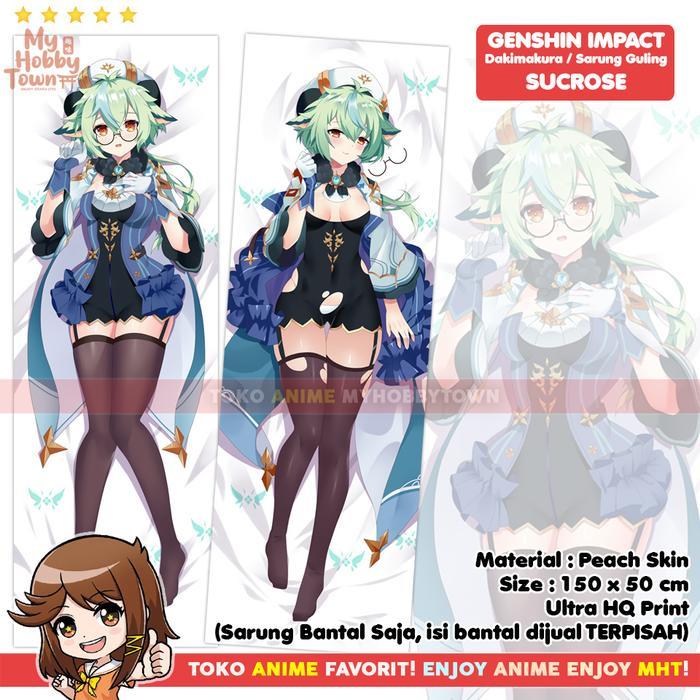 Sarung Bantal Anime Dakimakura Genshin Impact : Sucrose ifu