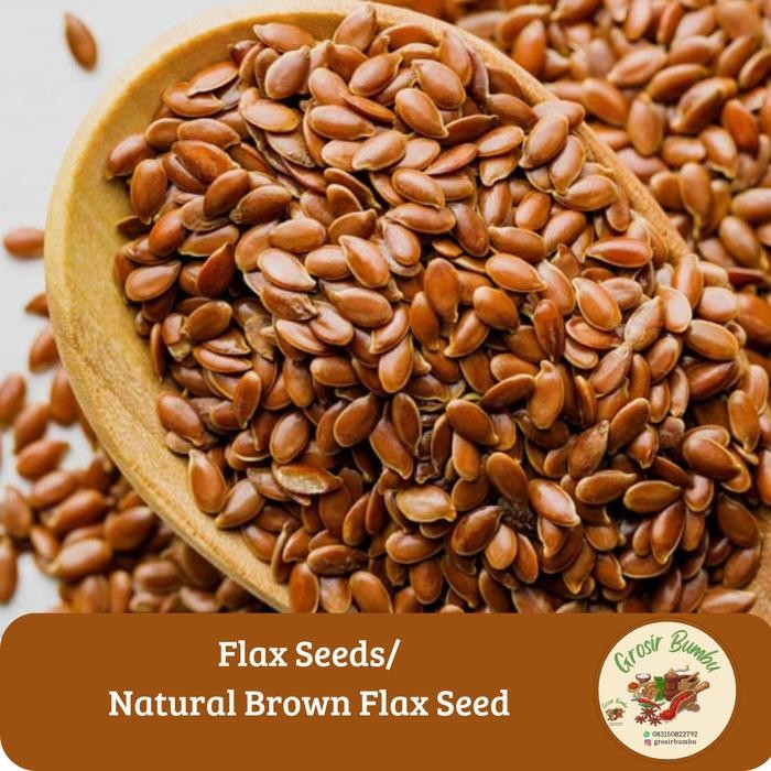 

ORIGINAL flax seeds/ natural brown flax seed 500gr READY STOCK