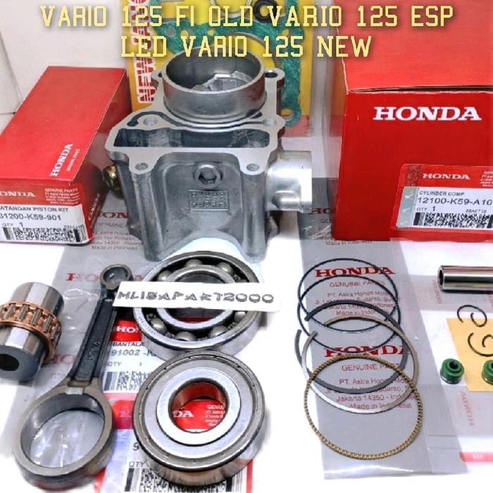 Paket 3Aitem/Pcs Blok Seher Bore Up K59 Vario 125 Fi Old Vario 125 Esp Led Vario 125 New (Blok
