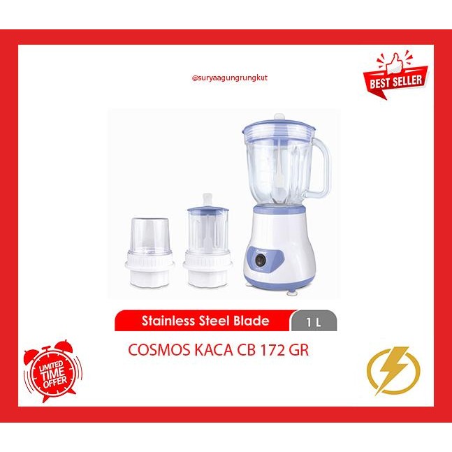 Blender Cosmos 1 Liter Kaca - Cb 172 Gr