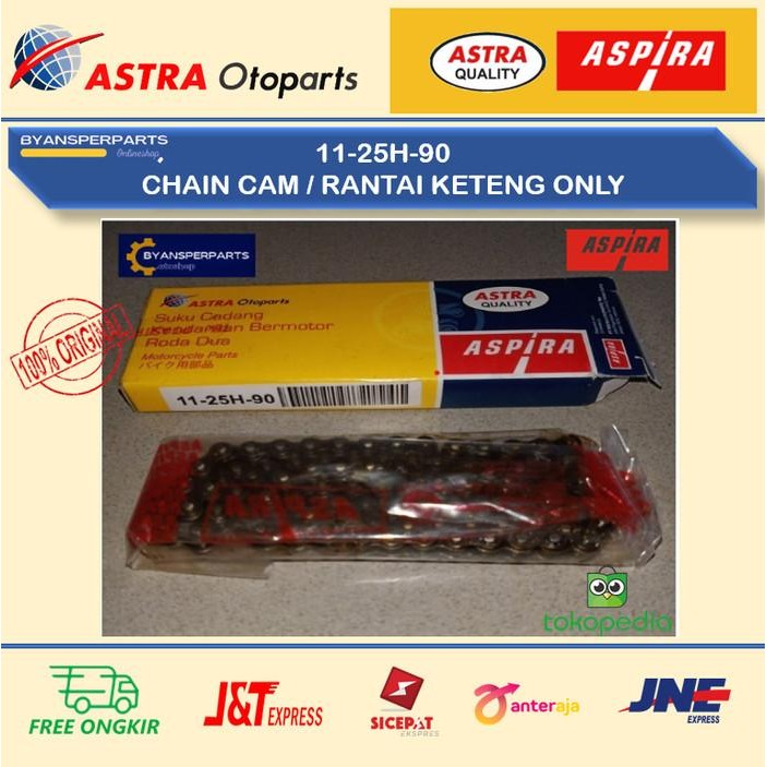 ASLI Rantai Keteng Only Aspira(11-25H-90) untuk motor BLADE , ABSOLUTE REVO READY STOCK
