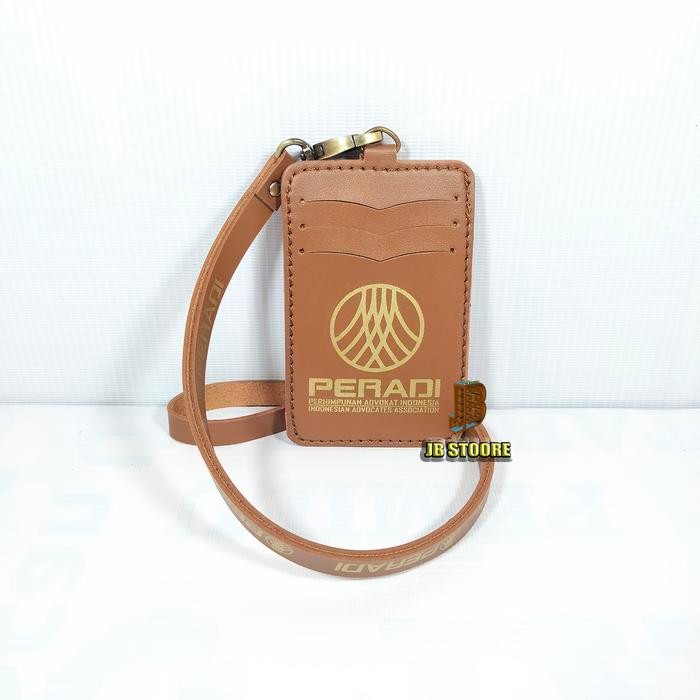 Tempat Id Card PERADI LAWYER Kulit / Id Card Holder Peradi Gantung / name tag lawyer peradi tali