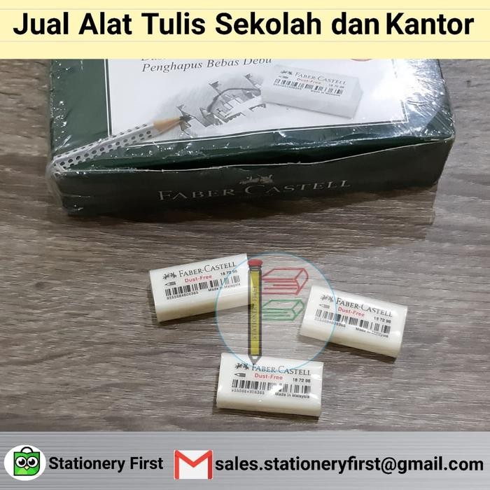 

NEW PRODUK ERASER PENGHAPUS FABER CASTEL 187296 PUTIH KECIL WARUNG ARA67