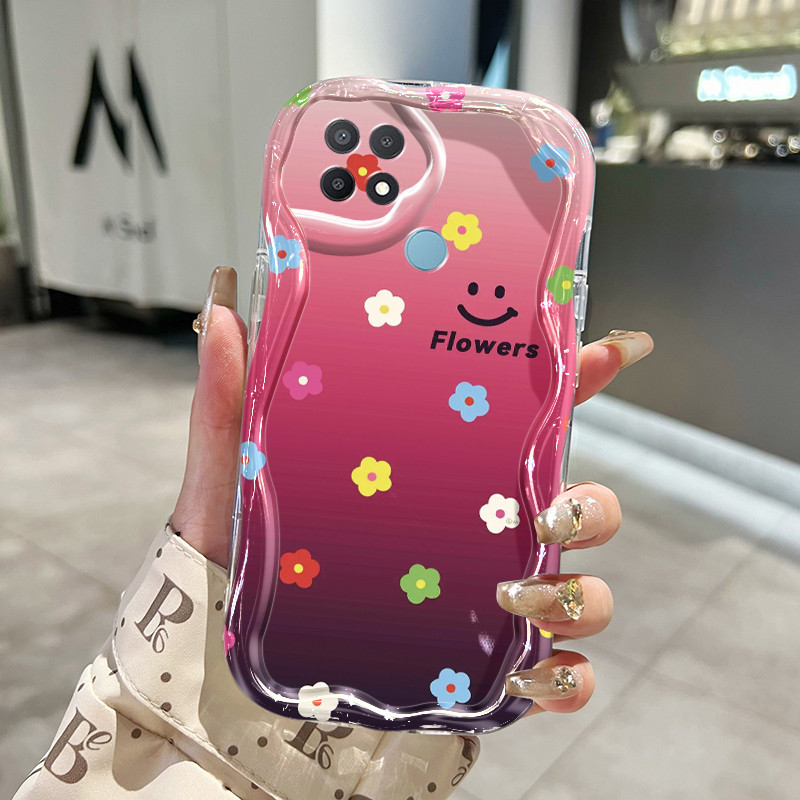 Casing Hp Untuk OPPO A15 A15s A35 Case Casing Pelangi Daisy pole Kasing HP Kesing Silikon Softcase w