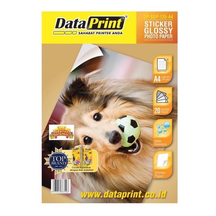 

Pilihan- Dataprint Sticker Glossy Paper 135 Gr A4