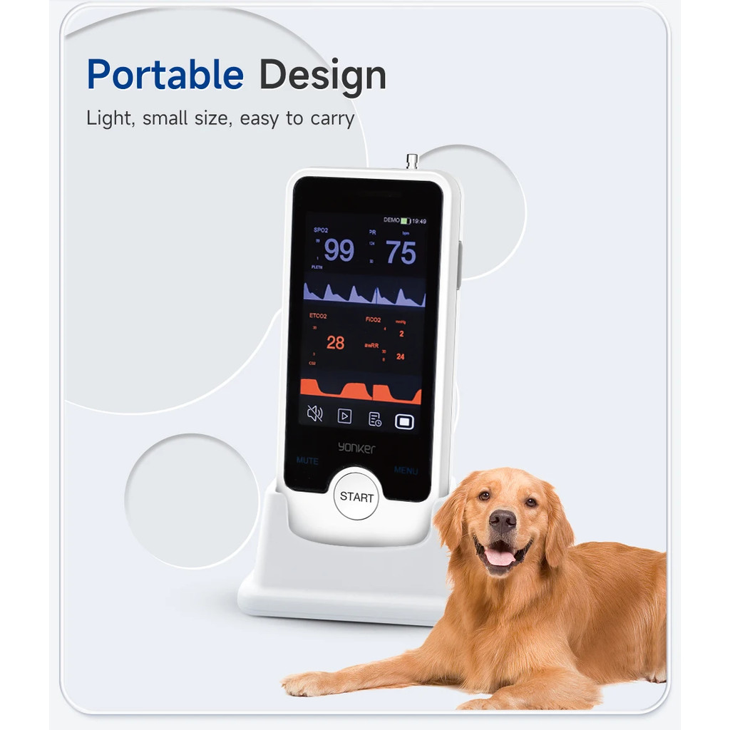 BEST Veterinary human Handheld Vital Signs Monitor animal Hospital Monitor Optional for SPO2 NIBP PR