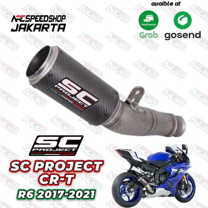 Cuci Gudang Knalpot Kenalpot Motor SC Project Exhaust Yamaha R6 YZF-R6 Carbon CRT 2017-2021