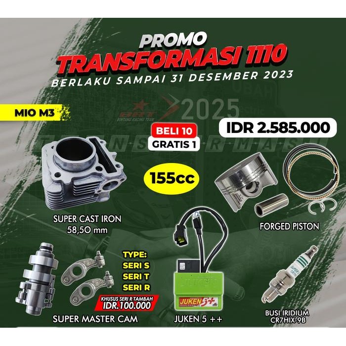 PAKET BORE UP MIO M3 155 CC BRT