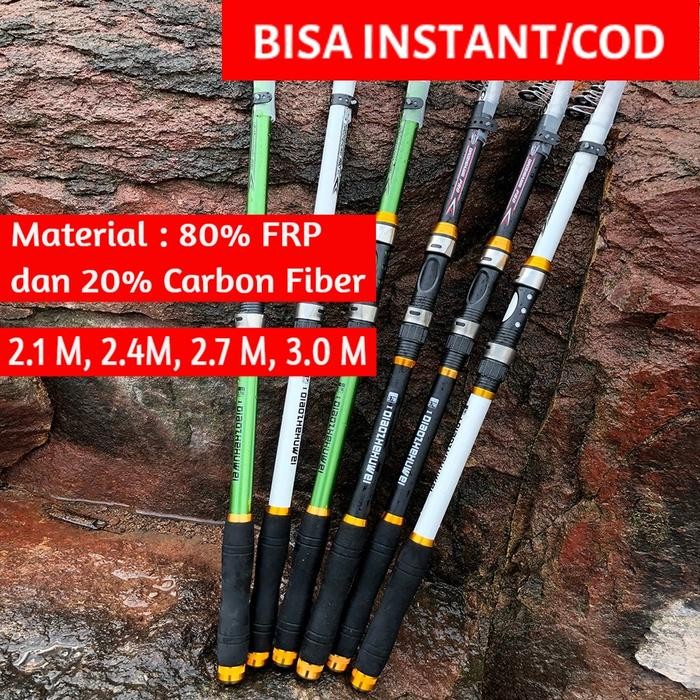 Seahawk Fishing - Pancing Telescopic Rod Pole Carbon Fiber