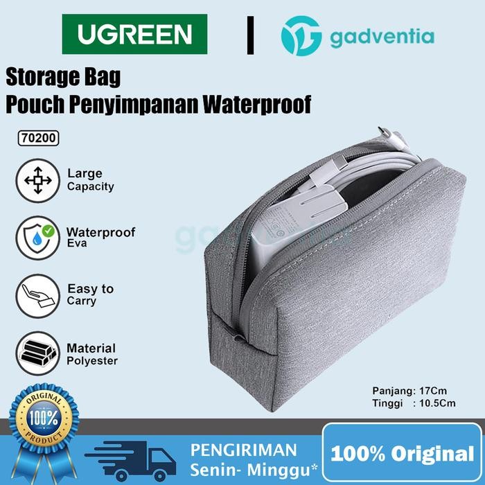 

UGREEN Storage Mini Bag Pouch Tas Tempat Kabel Charger Handsfree HP