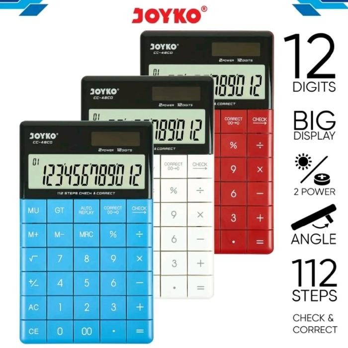 

Calculator kalkulator Joyko CC-48CO 12 digirs Check correct