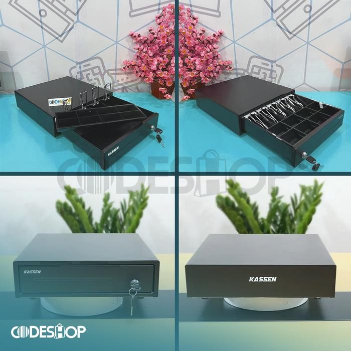 

KASSEN K410 RJ-11 CASH DRAWER SETARA EPPOS PANDA KE PRINTER KASIR RJ11