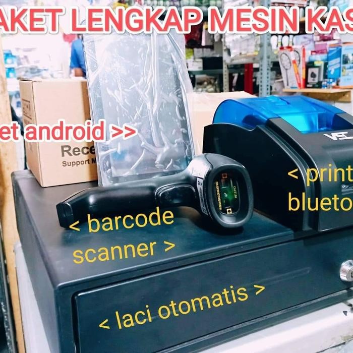 

MESIN KASIR PAKET LENGKAP PLUS BARCODE SCANNER WIRELESS