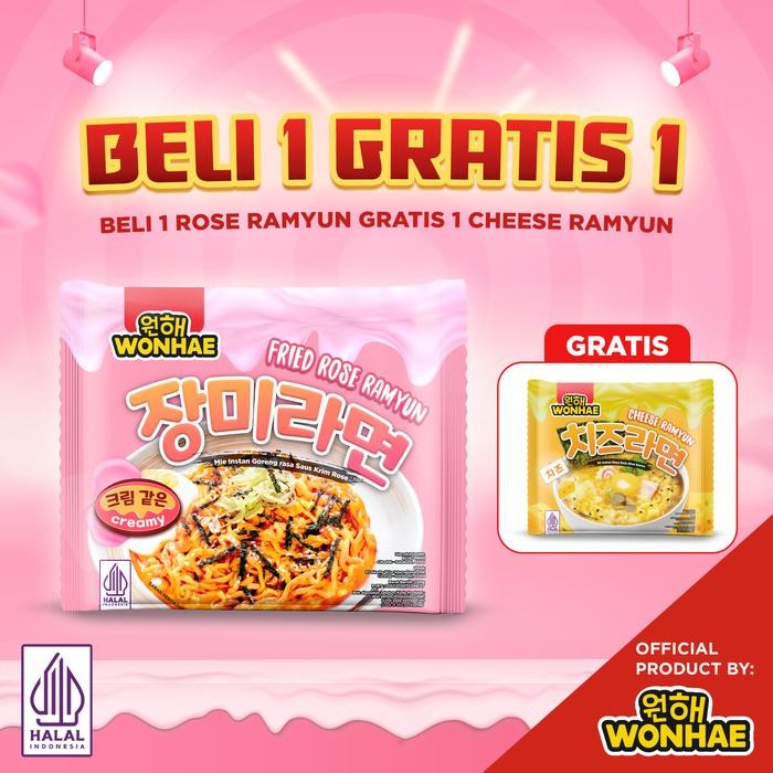 

Pilihan- Beli 1 Mujigae By Wonhae Fried Rose Ramyun 120 Gr Gratis 1 Mujigae By Wonhae Cheese