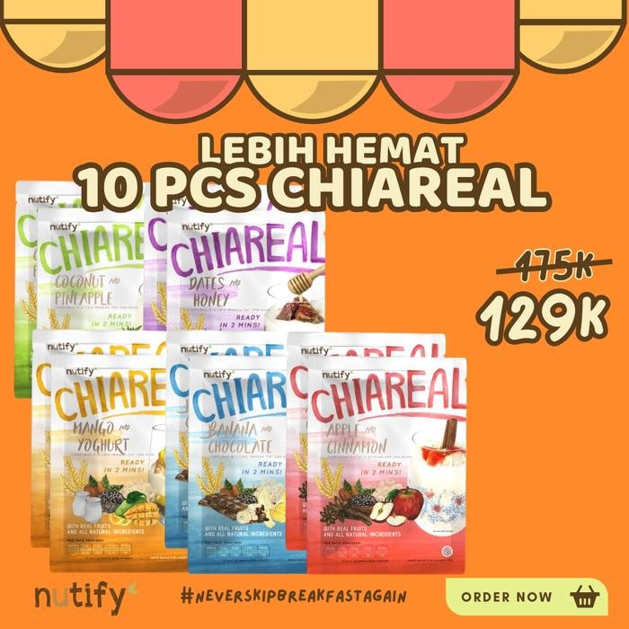 

Pilihan- Paket Hemat Nutify Chiareal Isi 10 Pcs Sereal Oatmeal