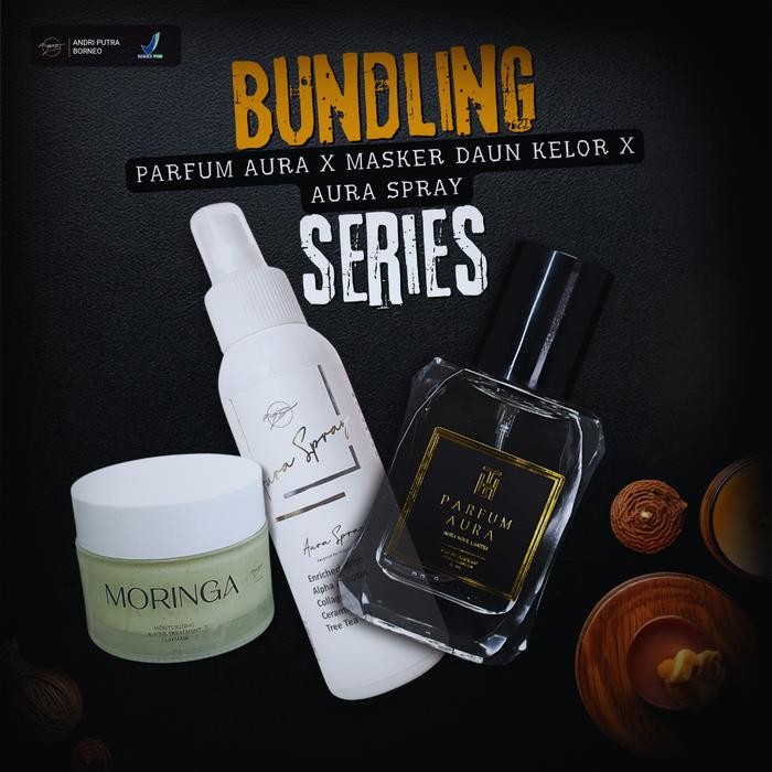 Parfum Aura Kalimantan + Masker Daun Kelor + Aura Spray