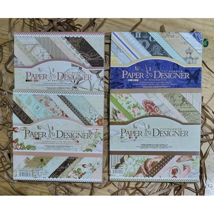 

Set Kertas Scrapbook 7"x7" - Paper Designer by Enogreeting_SM011
