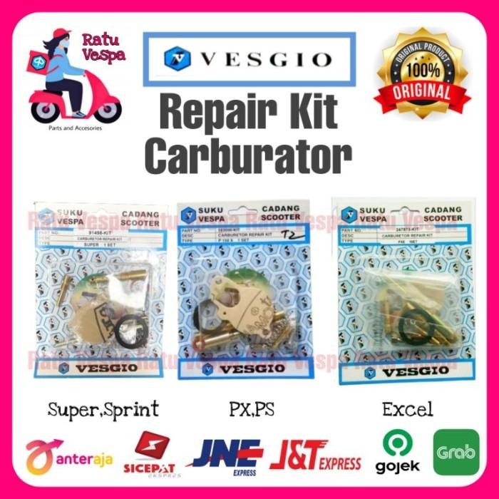 REPAIR KIT SPUYER KARBURATOR VESGIO VESPA SUPER,SPRINT,PX,PS,EXCEL