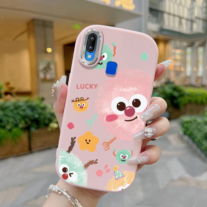 Casing Hp Untuk VIVO Y91 Y91i Y93 Y95 Case Bola bulu kecil lucu Kesing ponsel Kasing Perlindungan le