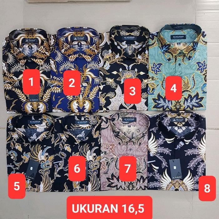Pilihan- Kemeja Batik Alisan Lengan Pendek Original Reguler Fit Uk 16,5